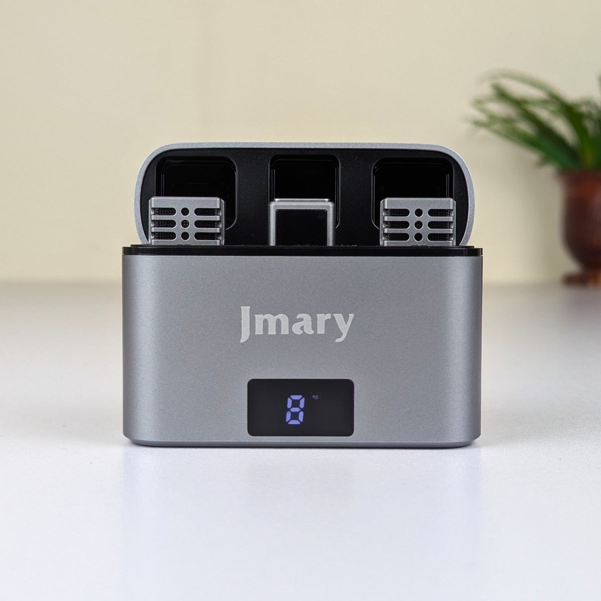 Jmary MW-15 2.4G Dual Wireless Lavalier Microphone – Type-C Plug & Play Mic with 48H Battery Charging Case, 20M Range & Low Latency for Mobile Vlogging & Interviews