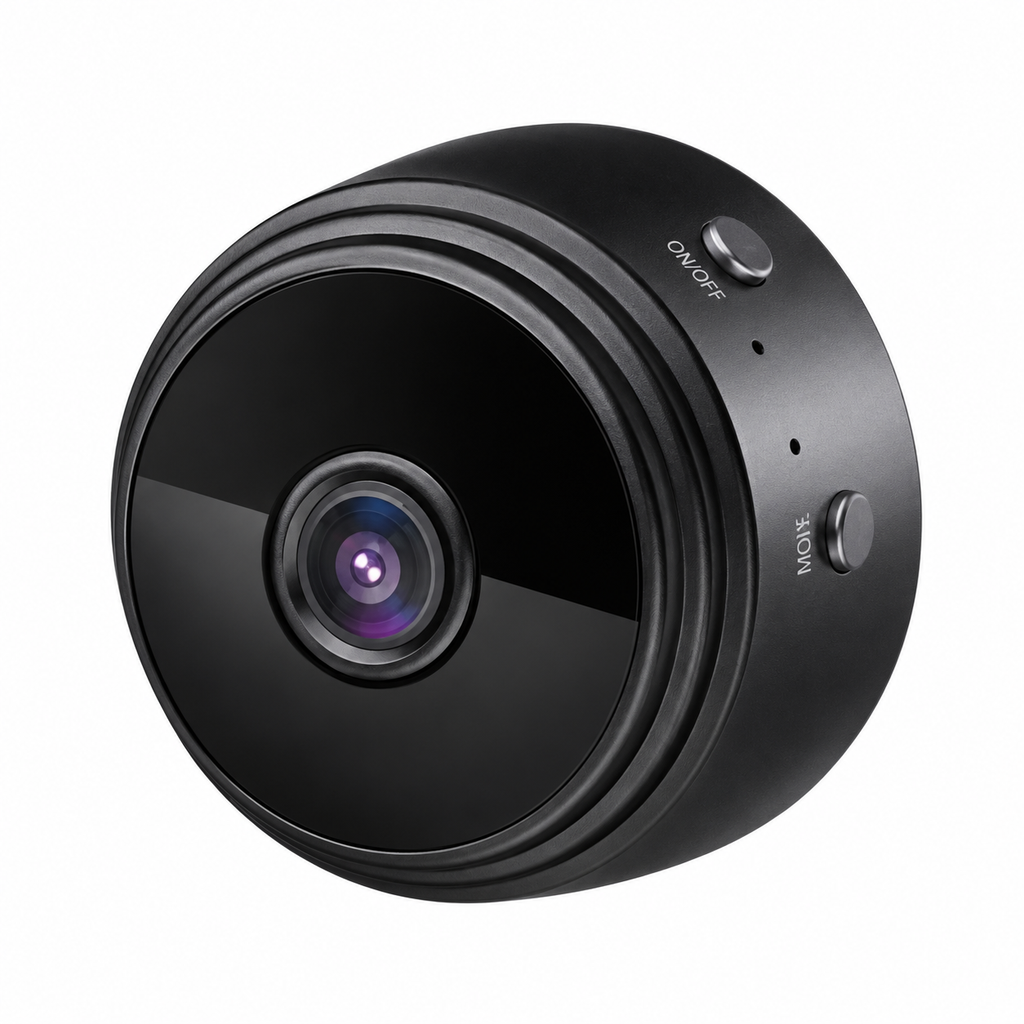 A9 Wi-Fi Night Vision Mini IP Camera – 1080P HD Wireless Security CCTV with 180° Wide-Angle Lens, Motion Detection, Loop Recording & Built-in Mic