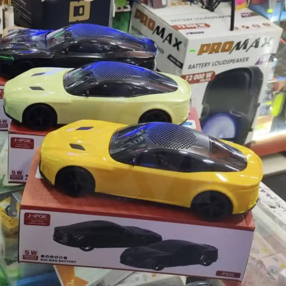 J-iPOK P331 Car-Shaped Wireless Speaker – 5W Portable Bluetooth Speaker with Deep Bass, 800mAh Battery, TWS & Unique Car Design