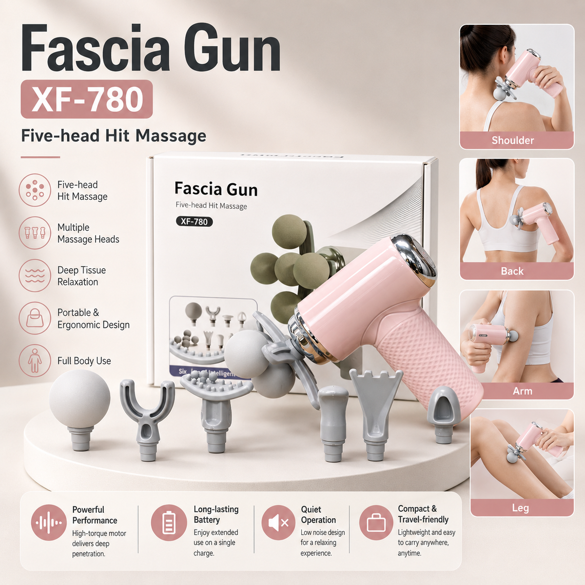 Five head Fascia Gun Massager