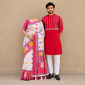 Special Puja Collection: Colorful Couple Sets for the Festivities