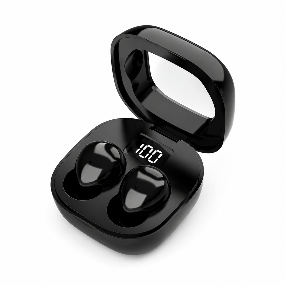 HnB Y19 Mini True Wireless Earbuds – Ultra-Small Invisible In-Ear TWS with Digital LED Battery Display, Auto-Pairing & 20H Playtime