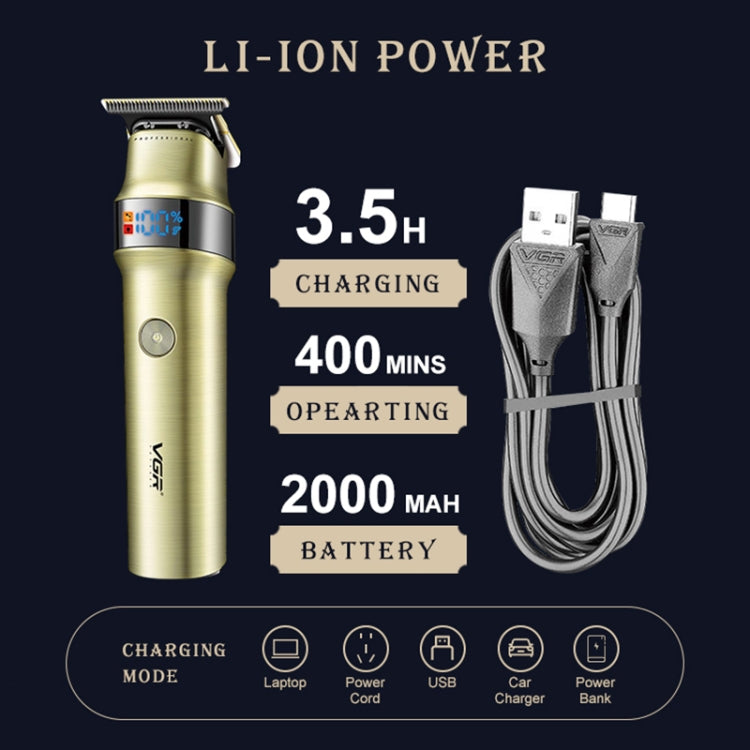 VGR V-991 Trimmer 5W USB Smart Digital Display