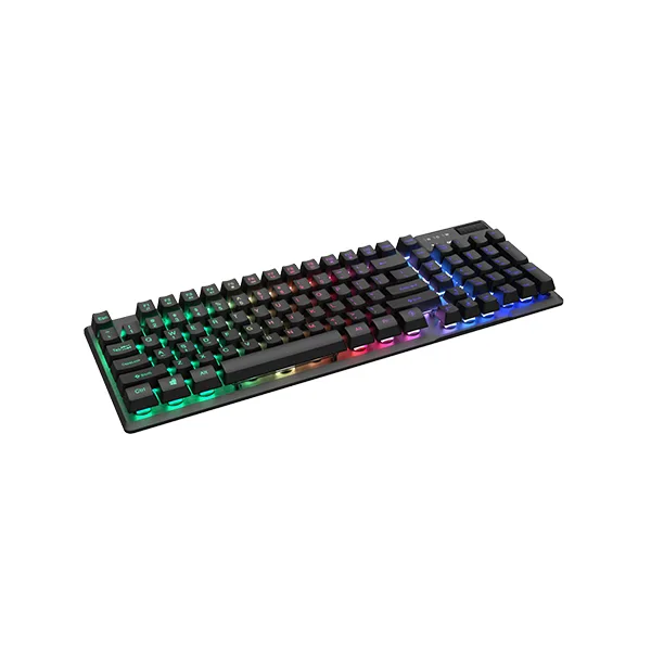 Rapoo V50S-98 Backlit Mechanical Gaming Keyboard (Black) – Compact 98-Key Layout, Tactile Mechanical Switches, Multi-Color Backlighting, Anti-Ghosting & 2-Year Warranty