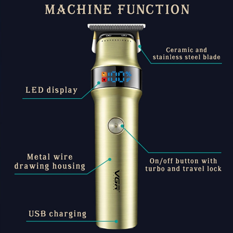 VGR V-991 Trimmer 5W USB Smart Digital Display