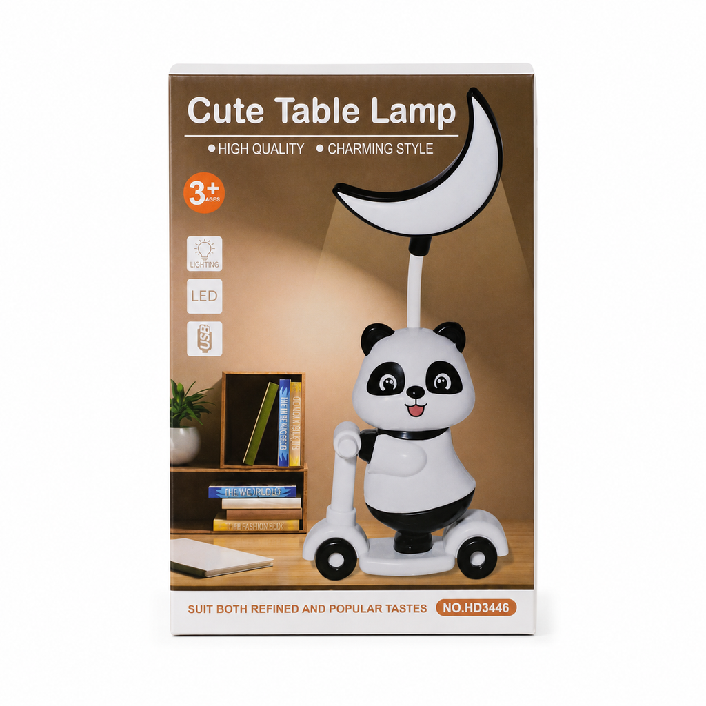 2 in 1 Cartoon Scooter Mini Desk Lamp with sharpener