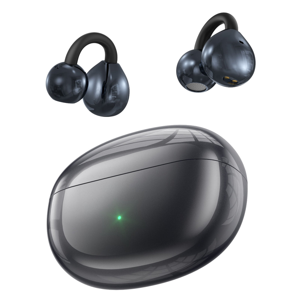 J87 Air Conduction Open-Ear True Wireless Earbuds – Bluetooth 5.4 TWS Sports Headphones with Wireless Charging, ENC Noise Cancelling & 24H Battery