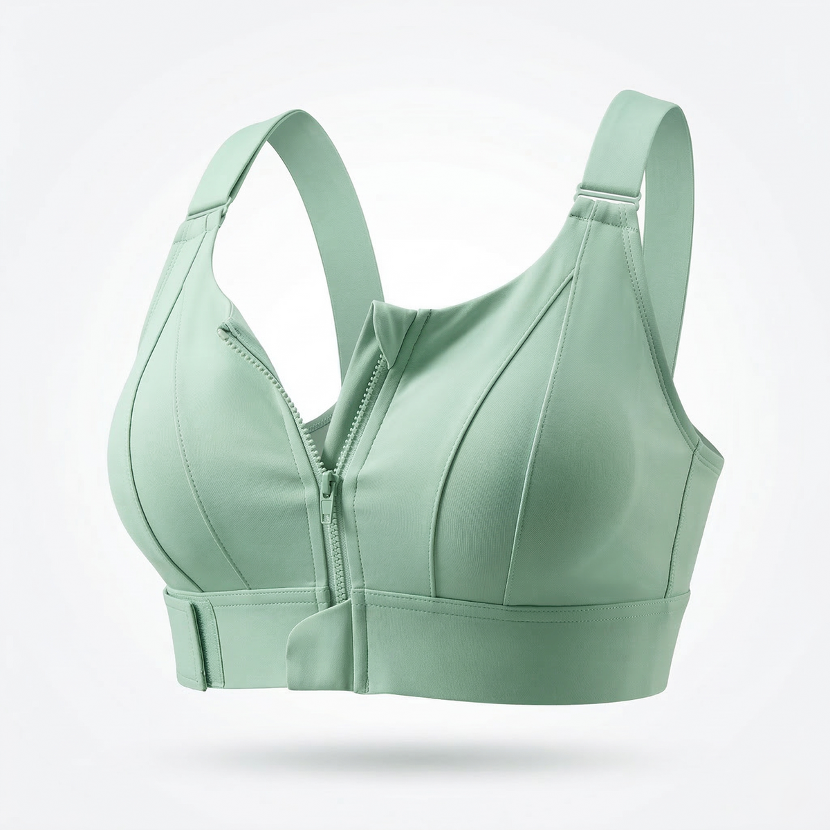 Front Zipper Sports Bra