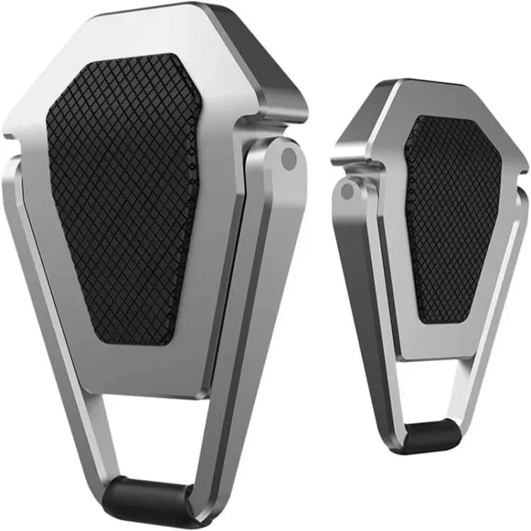 Mini Metal Foldable Laptop Stand (1 Pair) – Ergonomic Mini Desk Foot Riser, Non-Slip Silicone Support, Heat Dissipation & Portable Mount Holder for MacBook, Air, Pro, Lenovo & All Notebooks