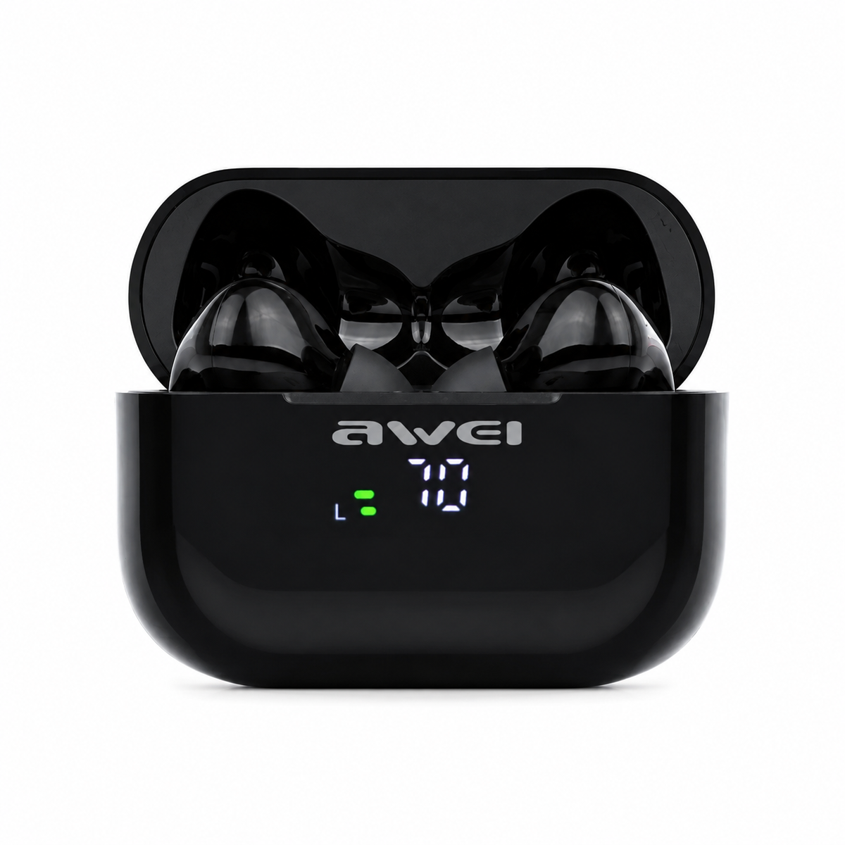 Awei T29P ANC Gaming True Wireless Earbuds – Bluetooth 6.0 Low Latency Earphones with Active Noise Cancellation, LED Charging Display & IPX6 Waterproof