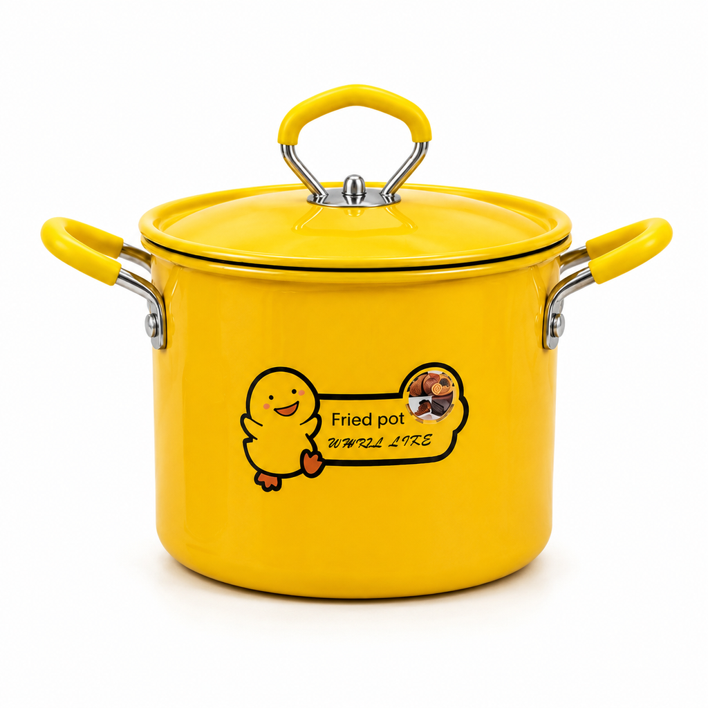 2L Stainless Steel Deep Fryer Pot with Basket & Thermometer – Non-Stick Oil Filter Deep Fryer for French Fries, Chicken, and Snacks