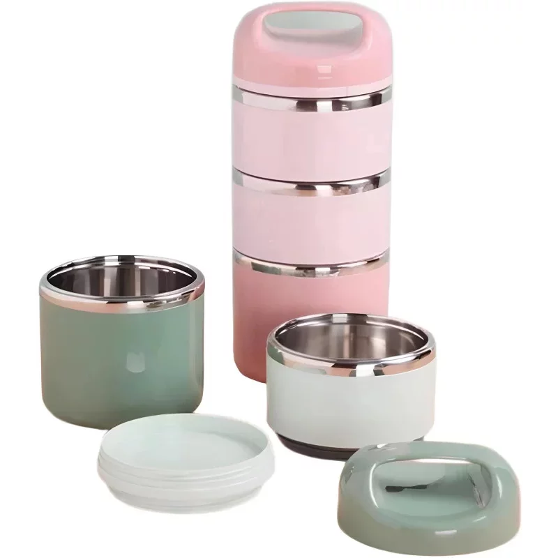 3.5 Layer 1.43L Stainless Steel Lunch Box – Leak-Proof, BPA-Free Airtight Tiffin Box with Handle for Office, School & Travel