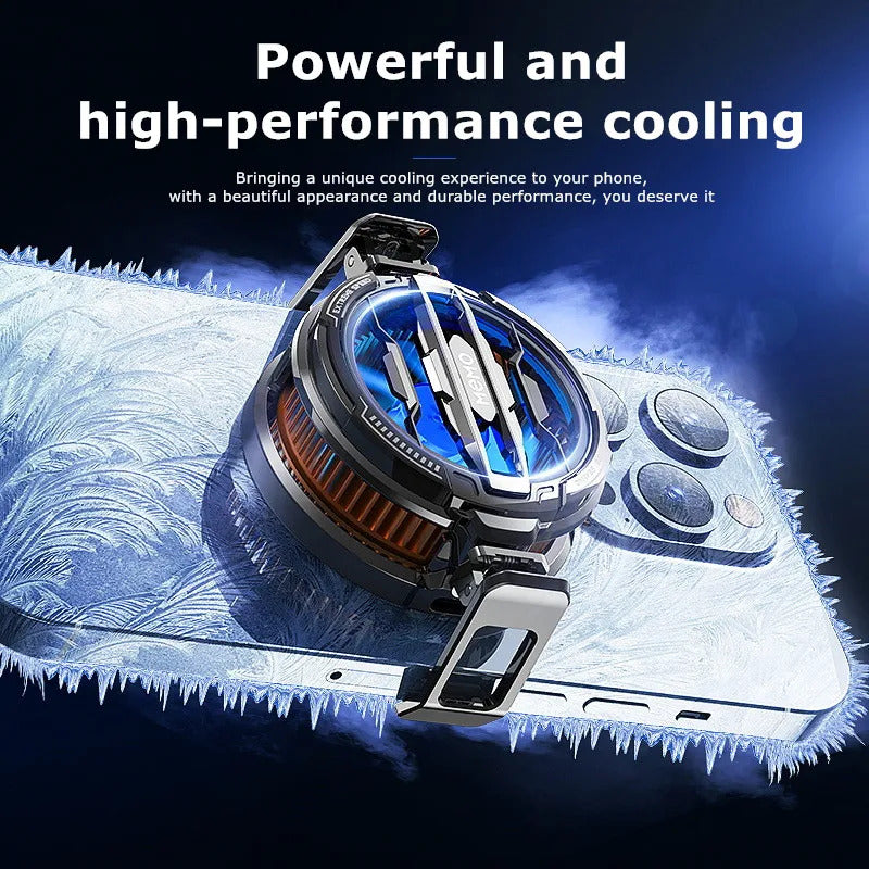 MEMO CX07 RGB Magnetic Mobile Cooling Radiator – 15W High-Power Semiconductor Phone Cooler, Fast Temperature Drop to 25°C, Vibrant RGB Lighting & Type-C Interface