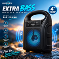GREATNICE GTS-1386 Portable Wireless Bluetooth Speaker – 4-Inch Driver, LED Lighting Effects, FM Radio, USB/TF Card Support, 500mAh Battery & 10M Range