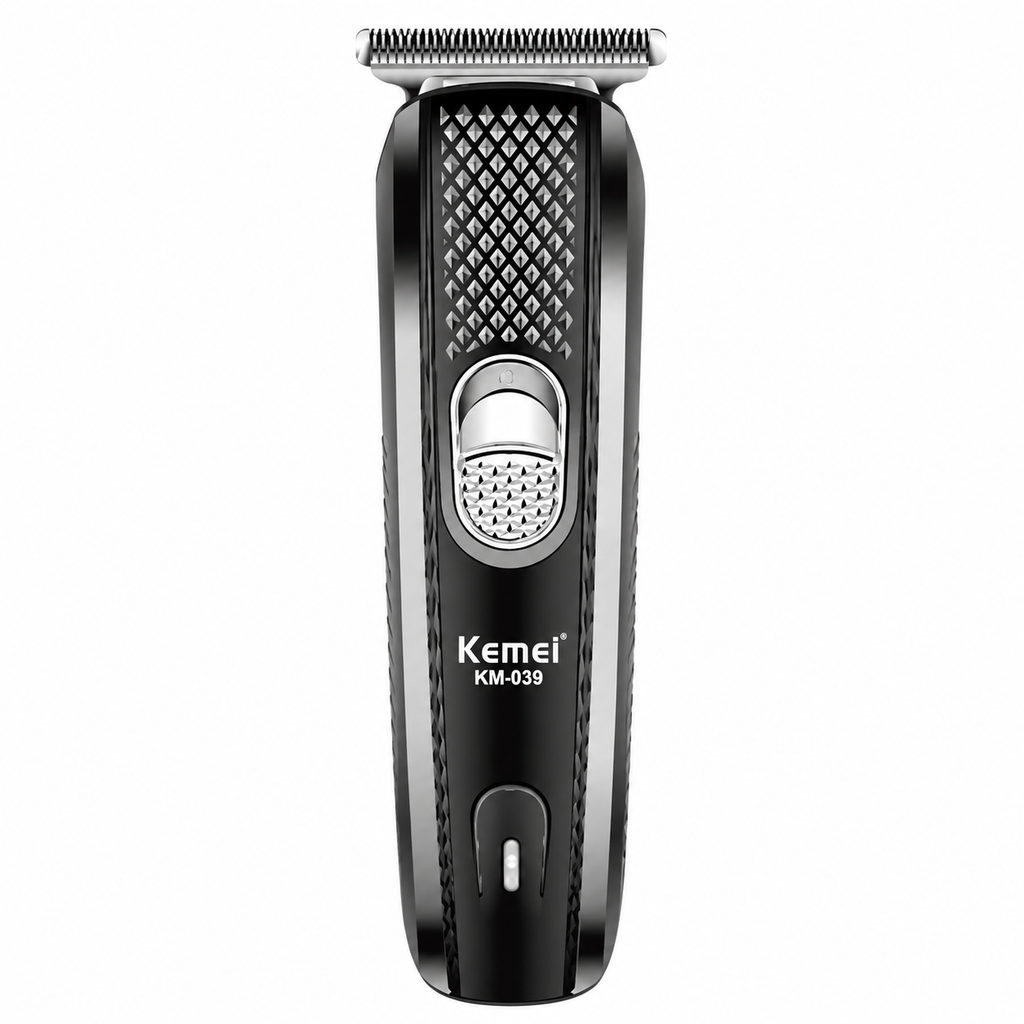 Kemei KM-039 Professional Hair Clipper & Beard Trimmer – Cordless USB Rechargeable Grooming Kit with Stainless Steel Blades, 130-Min Run Time & 3 Guide Combs