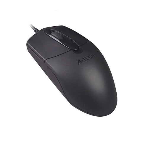 A4tech OP-720 Wired Optical Mouse (OP-620D/620DS Series) – Silent Click Technology, Hyper-Fast Scrolling Wheel, Smooth Cursor Control & Ergonomic Contoured Design