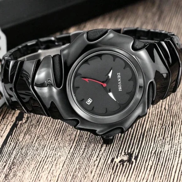 DENVOSI Premium Metal Watch – Bold Design (Full Black )