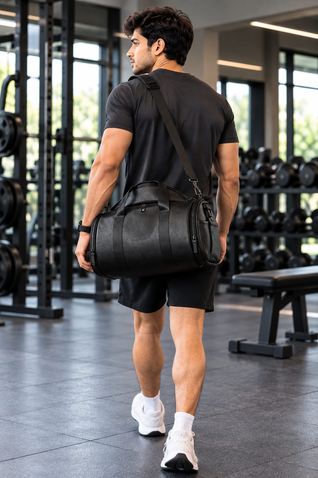 AeroMax Premium Travel Duffle Bag - Sleek Black