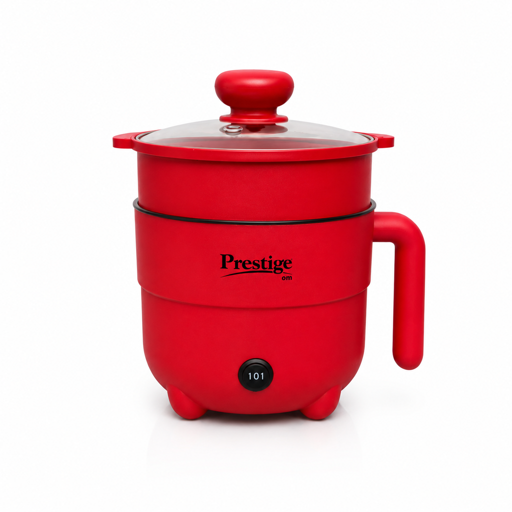 Prestige 2.2L Multifunctional Electric Cooker – 1500W Energy-Saving Non-Stick Multi Cooker with Steamer Tray for Fry, Curry, Noodles & Steaming