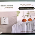 Wall Mounted Stainless Steel Cloth Hanger || Telescopic Clothesline