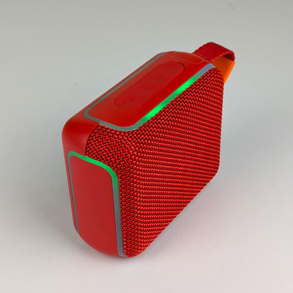 GRAB & GO 4 Portable Wireless Bluetooth Speaker – IPX7 Waterproof, RGB Light Effect, Bluetooth 5.3, 7H Battery Life & Compact Outdoor Speaker with Handy Strap