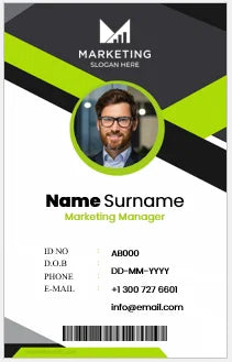Customize ID Card UV Print (only card)