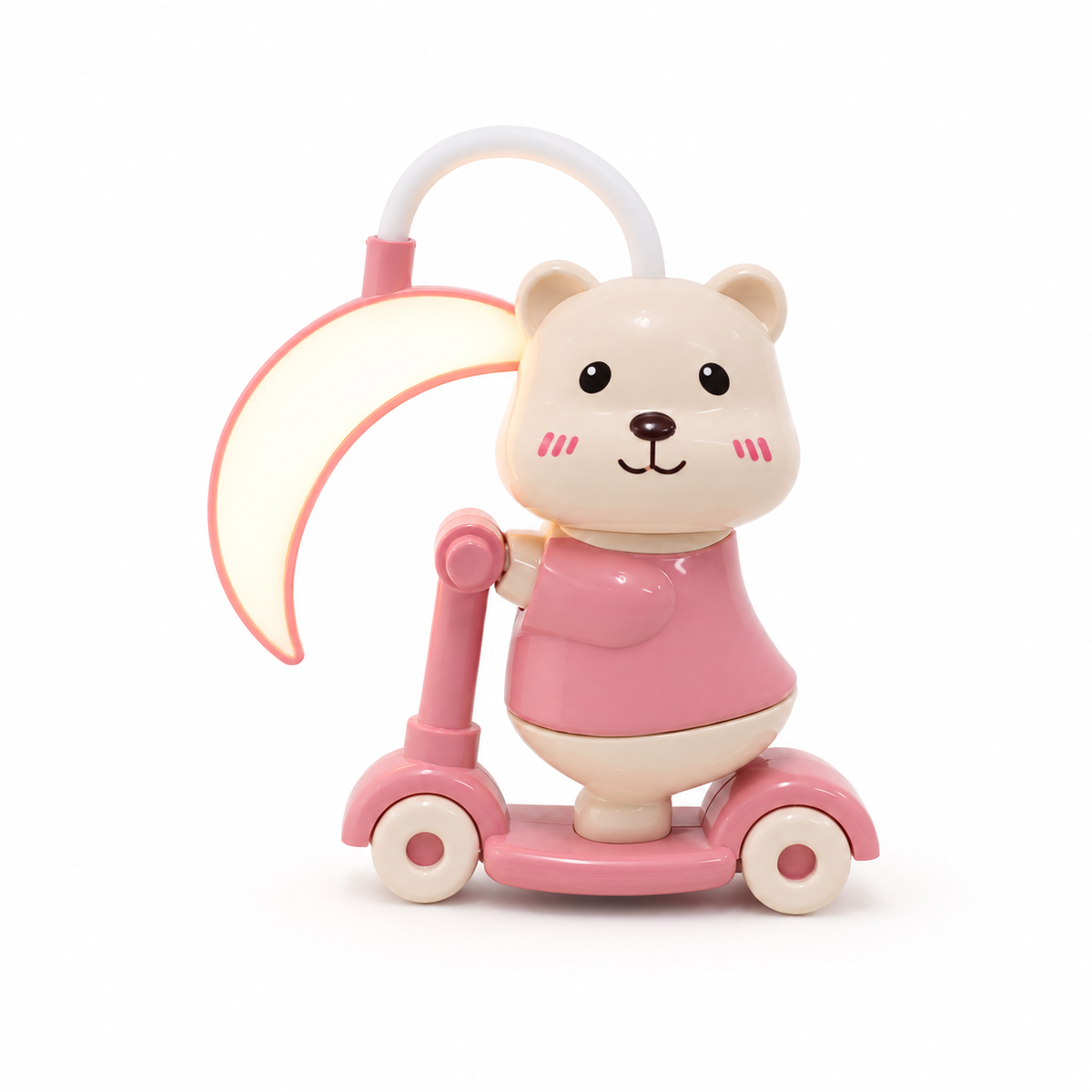 2 in 1 Cartoon Scooter Mini Desk Lamp with sharpener
