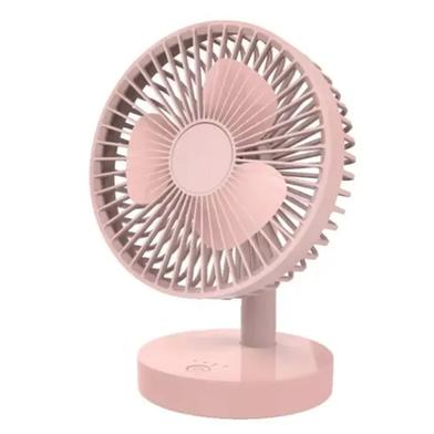 Joykaly YG-735 Rechargeable Portable Desk Fan – 2400mAh Lithium Battery, 3-8 Hours Backup, 90° Adjustable Angle, 3-Blade Cooling Fan for Home & Office