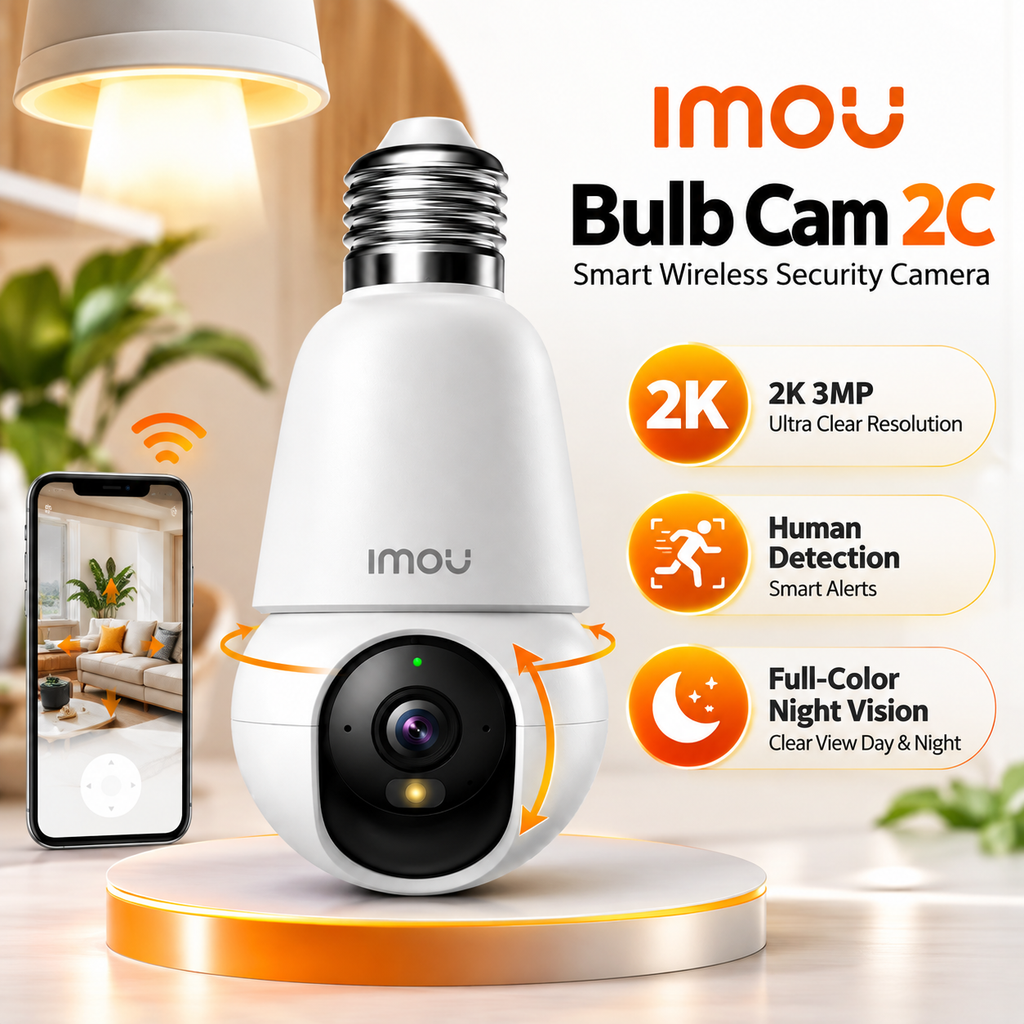 Imou Bulb Cam 2C (3MP / 2K Resulation)