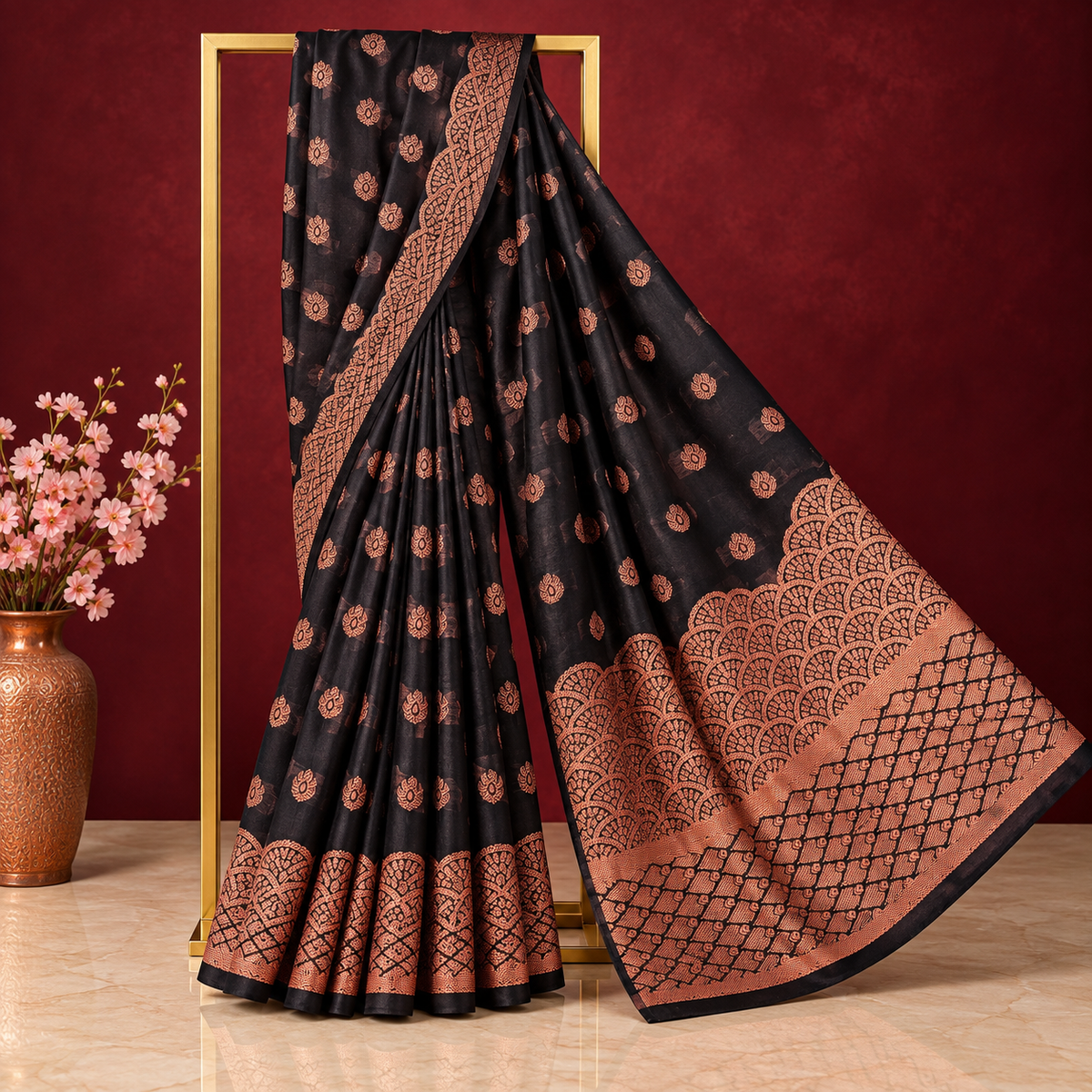 Premium Silk Katan Saree – Exclusive Design