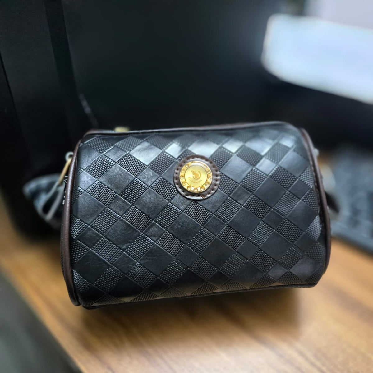 Cylinder lightweight bag (black )