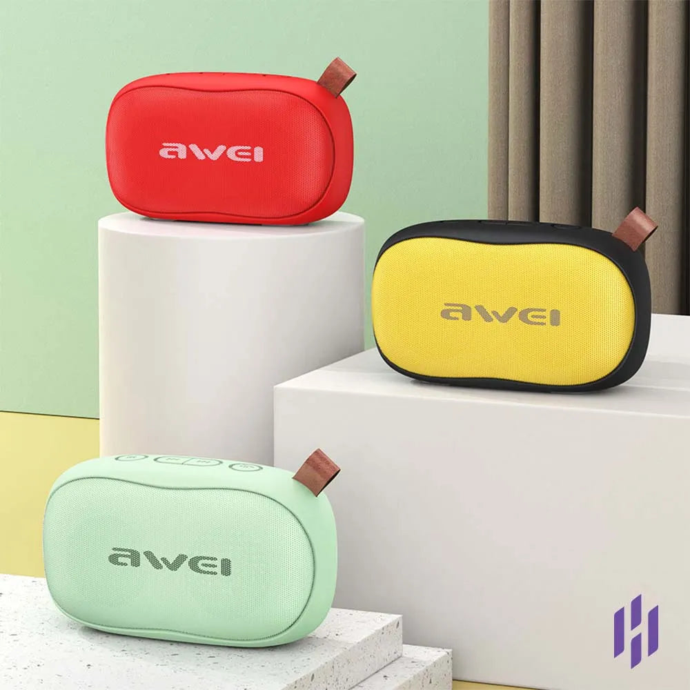 Awei Y900 Mini Portable Wireless Bluetooth Speaker – 4.5W Output, Bluetooth 4.2, Hands-Free Calling, TF Card Support & 1200mAh Battery (6 Months Warranty)