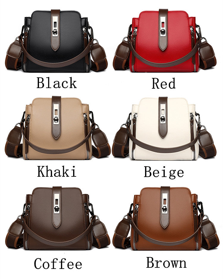 High-quality Messenger Bags For Women Luxury Crossbody Shoulder Bags Female(khaki)
