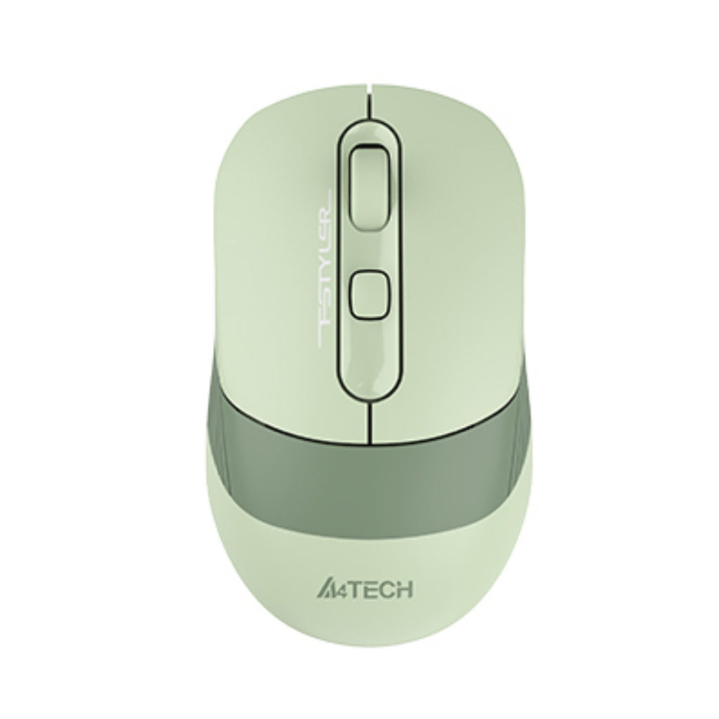 A4Tech FB10CS Silent Click Dual-Mode Wireless Mouse – Bluetooth & 2.4GHz, Multi-Device Pairing, Rubber Side Grips, Up to 2000 DPI & Long Battery Life
