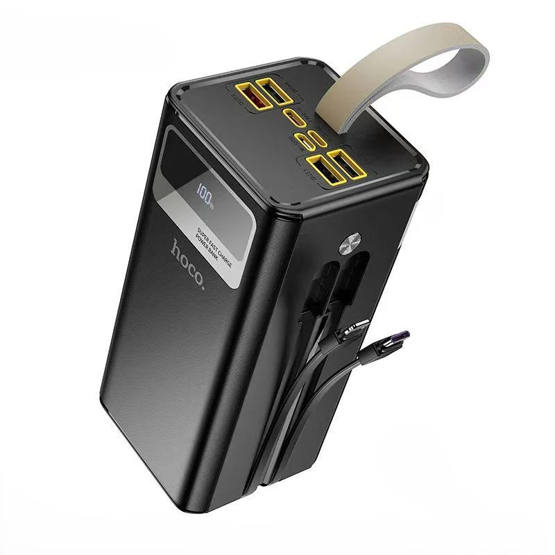 Hoco MMJ-12 50000mAh Fast Charging Power Bank – 22.5W PD/QC Portable Charger with Triple Outputs, LED Digital Display & Multi-Protection Safety