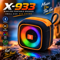 X-933 Portable Wireless Bluetooth Speaker – 1200mAh Battery, 7-8 Hours Playtime, 100Hz-20KHz Frequency Range & Fast USB Charging