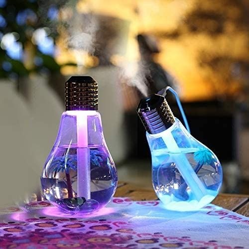Bulb Humidifier - LED Colour Changing Light Bulb Air Purifier Essential Oil Air Freshener Night Ligh