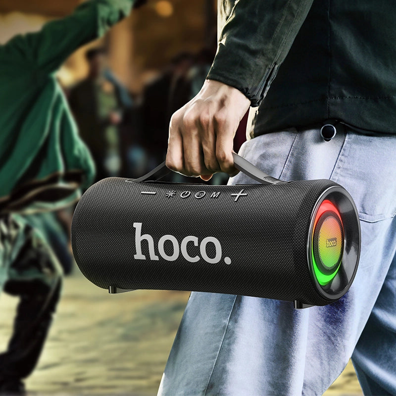 Hoco HA10 Oleada Outdoor Wireless Bluetooth Speaker – 40W Stereo Sound, Bluetooth 5.4, 3000mAh Battery, TWS, FM, USB, TF & AUX Support