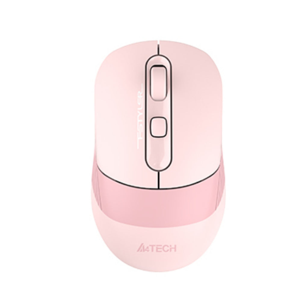 A4Tech FB10CS Silent Click Dual-Mode Wireless Mouse – Bluetooth & 2.4GHz, Multi-Device Pairing, Rubber Side Grips, Up to 2000 DPI & Long Battery Life
