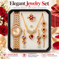 5 in 1 Ladies Watch & Jewelry Gift Set