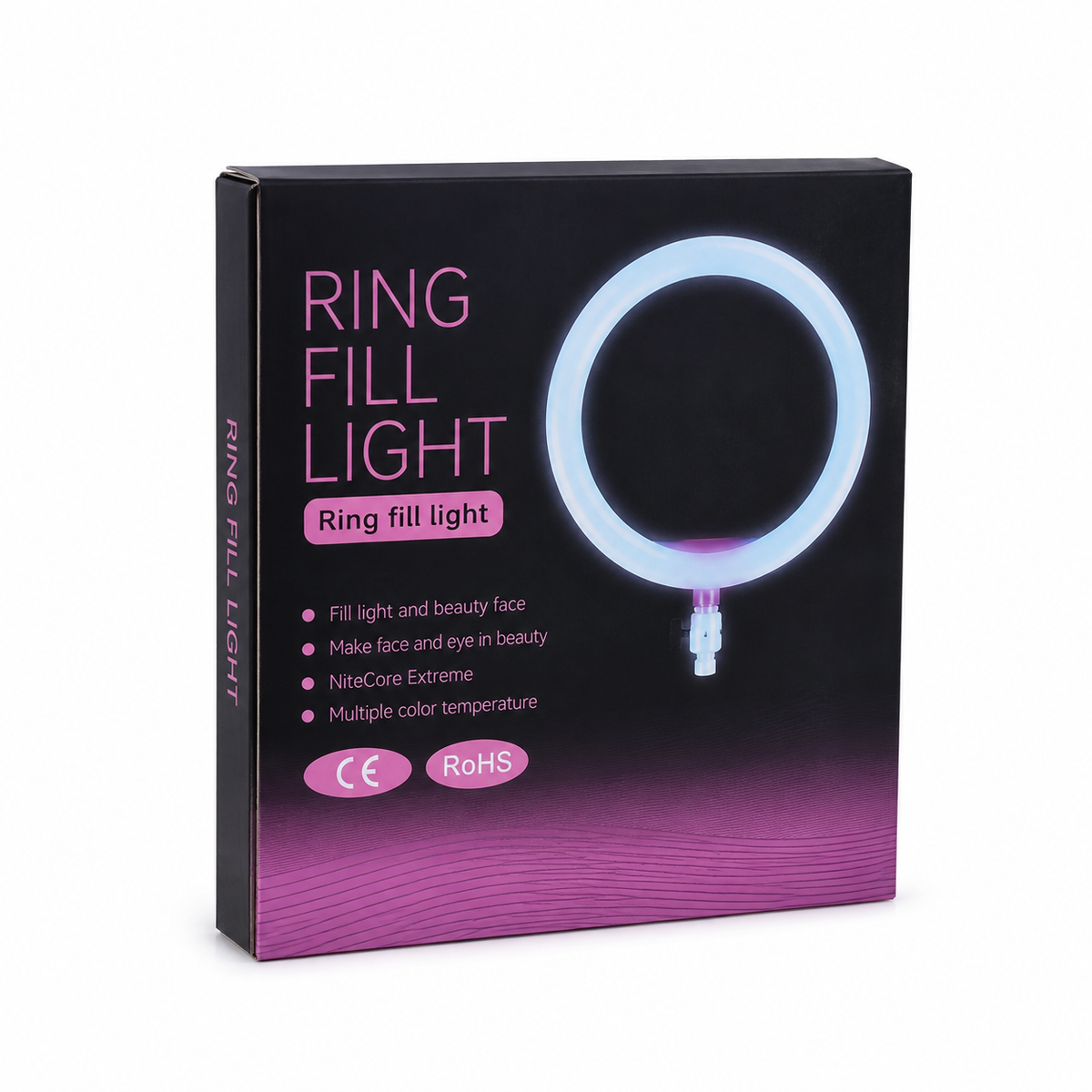 10-Inch LED Ring Light with Tripod Stand & Phone Holder – Dimmable Beauty Light with 3 Color Modes, 10 Brightness Levels & Bluetooth Remote for Vlogging, Makeup & Photography