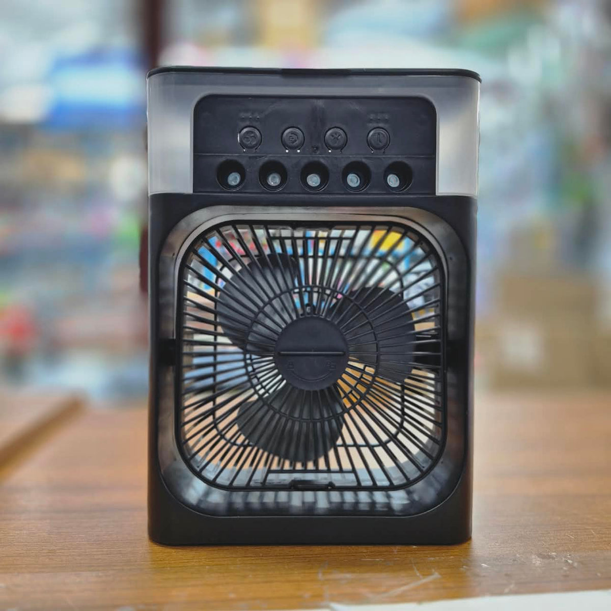Extonic ET-C702 3-in-1 Air Cooler USB Fan – Portable Mist Fan with 600ml Water Tank, Multi-Color LED Night Light, Smart Timer & Type-C Desktop Cooling Fan