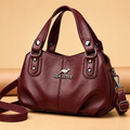 Premium Multi-Compartment Designer Handbag - Maroon