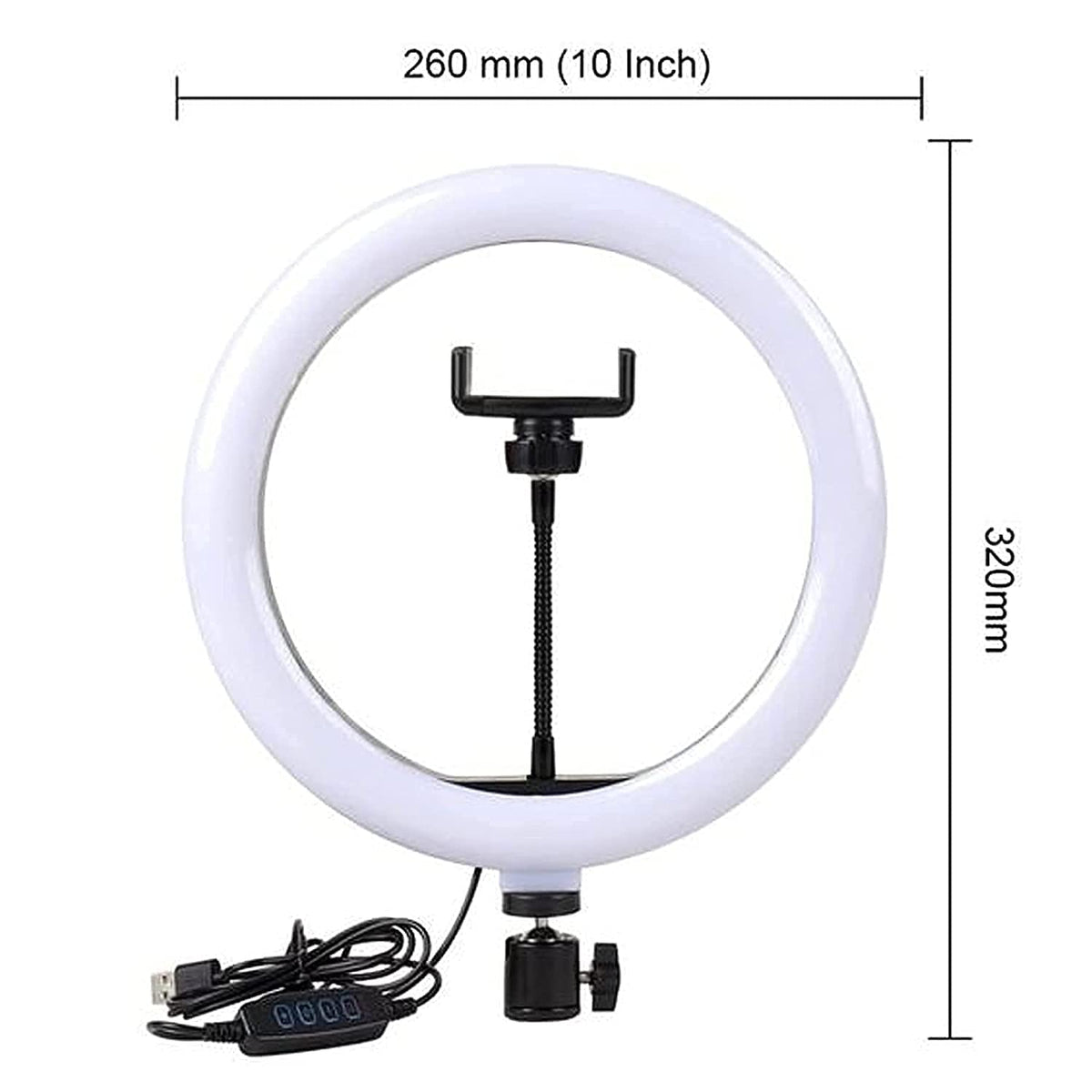 6 Ft Tripod Stand, 10" LED Ring Light & K9 Wireless Microphone Combo – Professional Content Creation Kit with Ultra-Low Latency, 20m Range & Adjustable Light Stand
