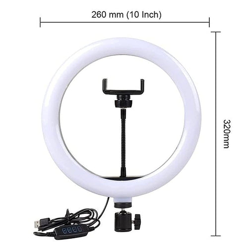 6 Ft Tripod Stand, 10" LED Ring Light & K9 Wireless Microphone Combo – Professional Content Creation Kit with Ultra-Low Latency, 20m Range & Adjustable Light Stand