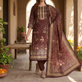 MALHAR 100% Premium cotton lawn digital printed 3 Piece