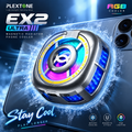 Plextone EX2 Ultra RGB Magnetic Mobile Phone Cooler – Advanced Semiconductor Refrigeration, Fast Cooling, MagSafe Compatible, Lightweight 63g & Silent High-Speed Fan for Gaming