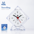 Foldable Travel Alarm Clock (BE Model) – Compact Portable Quartz Analog Clock with Night Light, Battery Included