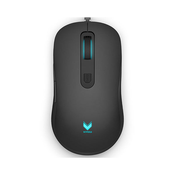 Rapoo V16 RGB Gaming Optical Mouse (Black) – 12,800 DPI Adjustable Sensor, 5 Programmable Buttons, Onboard Memory, Dynamic RGB Lighting & 2-Year Warranty