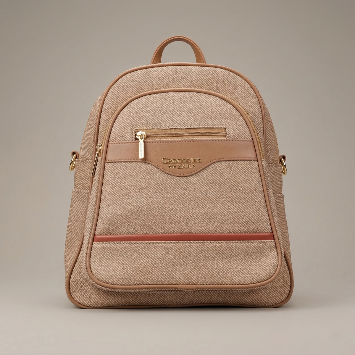 Premium Textured Synthetic Leather Backpack